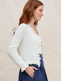 Margaret O'Leary Ruffle Cardigan