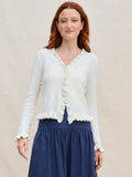 Margaret O'Leary Ruffle Cardigan