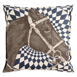 Thomaspaul Equus Optic Pillow Blue 22"x22"