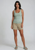 Marrakech Elm Stretch Tencel Cotton 4" Short