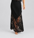 Milio Milano Lace Hem Maxi Skirts