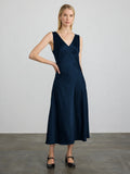 Margaret O'Leary Darya Double V Neck Dress