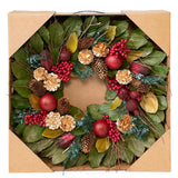 Andaluca Golden pinecone & Pomegranate Wreath