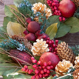 Andaluca Golden pinecone & Pomegranate Wreath