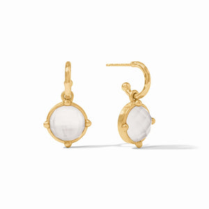 Julie Vos Honeybee Hoop & Charm Earrings