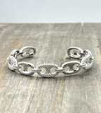 Pave CZ  Link Bracelet