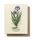 Small Victories Iris Wildflower Plantable Seed Card