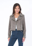 Marrakech Loras Faux Suede Biker Jacket
