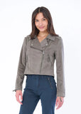 Marrakech Loras Faux Suede Biker Jacket