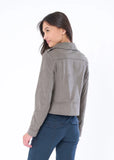 Marrakech Loras Faux Suede Biker Jacket