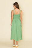 MOON RIVER Eyelet Midi Dress