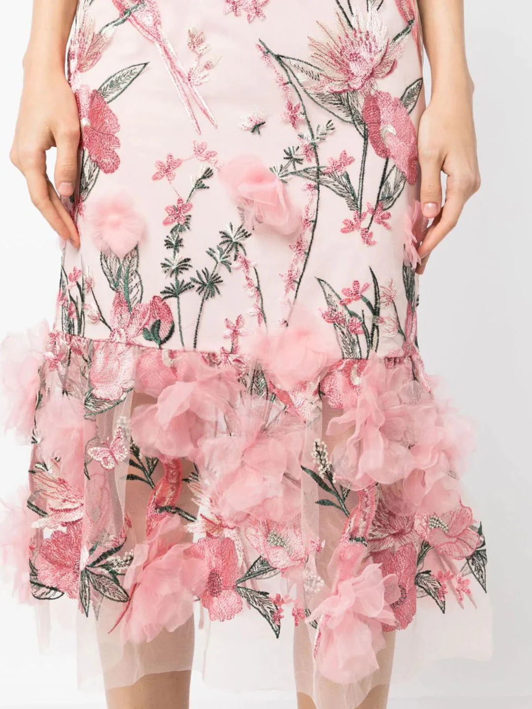 Butterfly Murmuring Midi Dress - Dusty Pink / 2 / N64M3295 Butterfly Murmuring Midi Dress - Dusty Pink / 2 / N64M3295