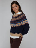 Autumn Cashmere Chunky Fair Isle Crew Sweater