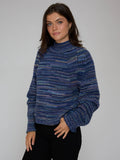 Autumn Cashmere Space Dye Boxy Mock