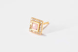 Shana Gulati Nava Square Gold Vermeil Stud Earrings