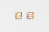 Shana Gulati Nava Square Gold Vermeil Stud Earrings