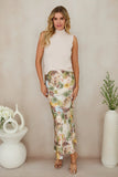 Milio Milano Silky Floral Maxi Skirt