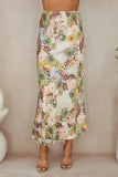 Milio Milano Silky Floral Maxi Skirt