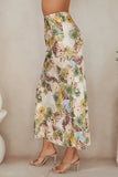 Milio Milano Silky Floral Maxi Skirt