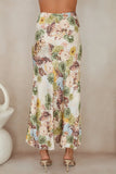 Milio Milano Silky Floral Maxi Skirt