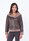 Marrakech Osha Faux Fur Biker Jacket