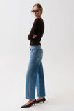 Pistola Lexi Mid Rise Bowed Straight Jeans