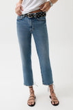 Pistola Aleks Mid Rise Straight Cropped Jean
