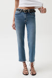 Pistola Aleks Mid Rise Straight Cropped Jean