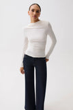 Pistola Nathalia Draped Mock Neck