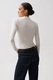 Pistola Nathalia Draped Mock Neck