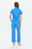 Pistola Campbell Aviator Flight Suit in Blue Belle