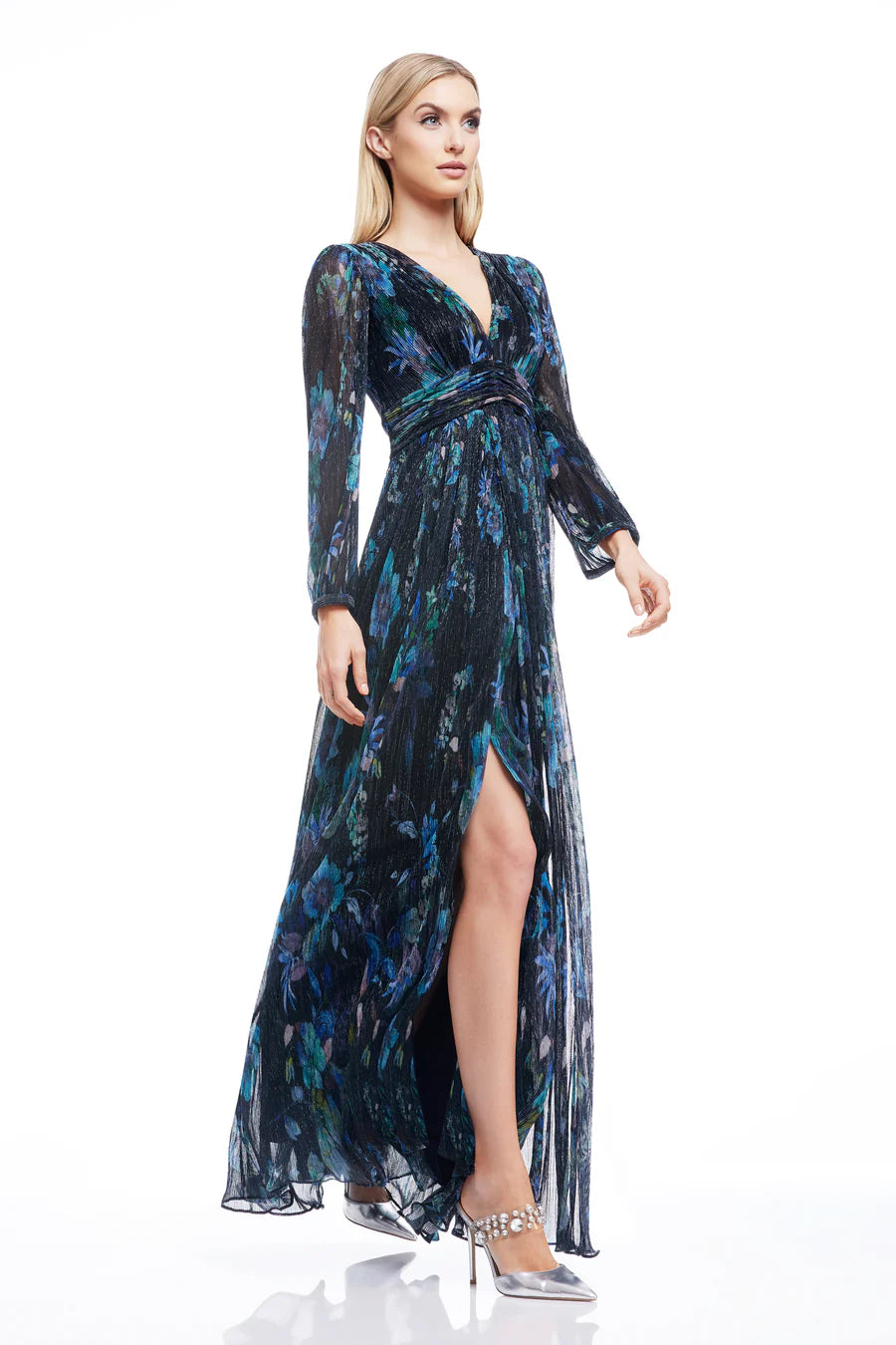Pauline Gown S / Turquoise Multi