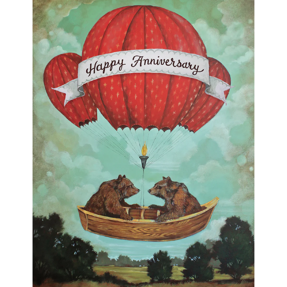 Hester & Cook Anniversary Bears Card