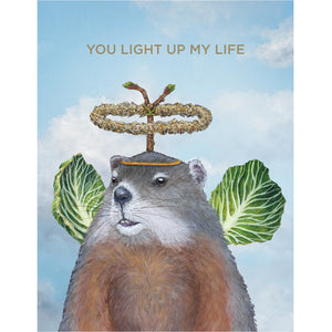 Hester & Cook Angelic Groundhog Card