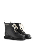 Ilse Jacobsen Black Lace Up  Ankle Boots