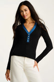 Lisa Todd Pima Rib V Henley