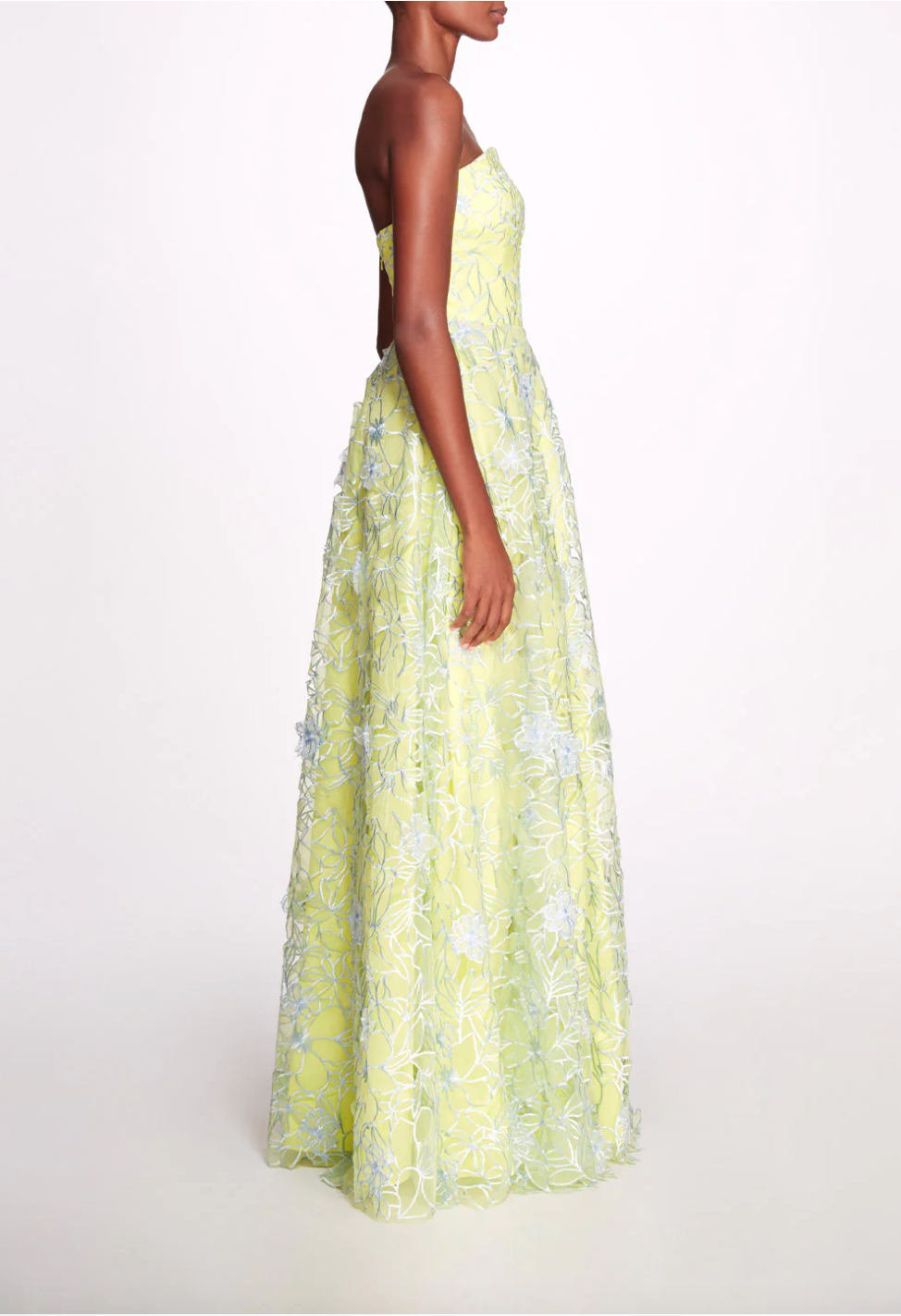 Marchesa Notte Chartreuse Dress Green Eyed Daisy Marchesa Notte Chartreuse Dress Green Eyed Daisy