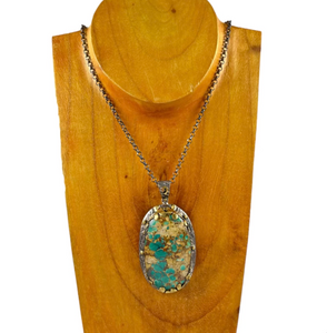 Bora Sterling Turquoise Necklace