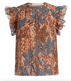 Marie Oliver Neve Top in Chestnut Ivy