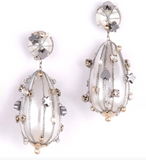 Deepa Gurnani Cora Earrings in Silver