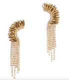 Deepa Gurnani Estella Earrings in Gold