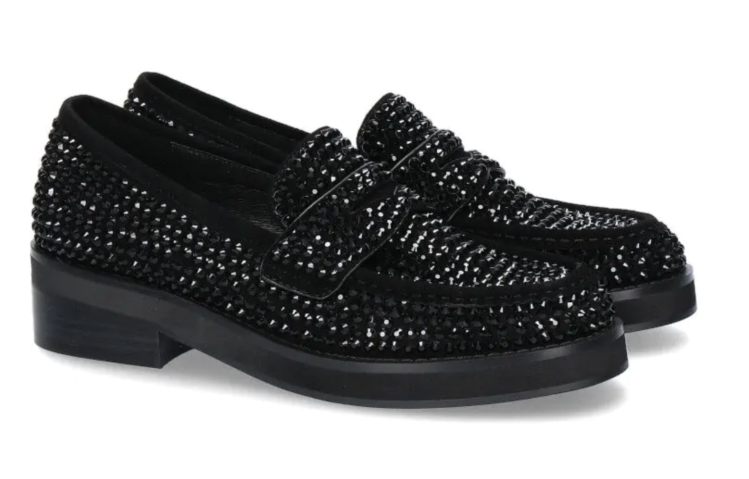 靴 BIBIY. JEWEL LOAFERS BLACK BIBIY. JEWEL LOAFERS BLACK