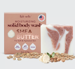 Kitsch Shea Butter Exfoliating Body Wash Bar