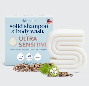 Kitsch Ultra Sensitive Shampoo & Body Wash Bar - Fragrance Free