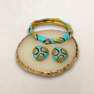 Vintage Pauline Rader Bracelet & Earring Set