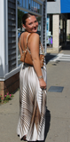 Milio Milano Spaghetti Adjustable Strap Maxi Dress