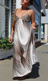 Milio Milano Spaghetti Adjustable Strap Maxi Dress