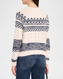 Autumn Cashmere Fair Isel Cable Crew Sweater