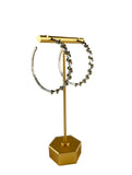 Bora 925/Gold Plated Hoop Earrings (Large)