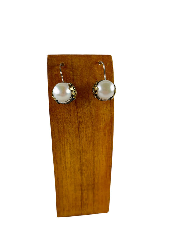 Bora Pearl Detail Dangle Earrings